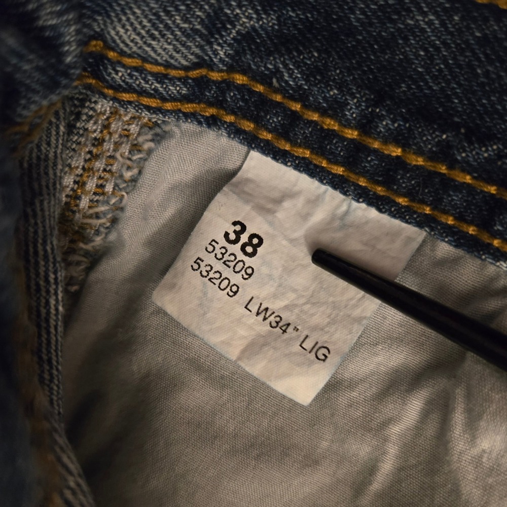 Rugged Wear Men's Denim Carpenter‎ Jeans Blue 38x34 Straight Leg Workwear - Picture 6 of 7